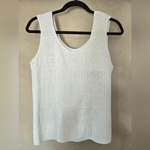 Unknown | Elegant Light Green Knit Tank Top, Size M